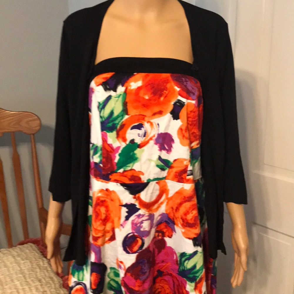 INStudio dress with cardigan